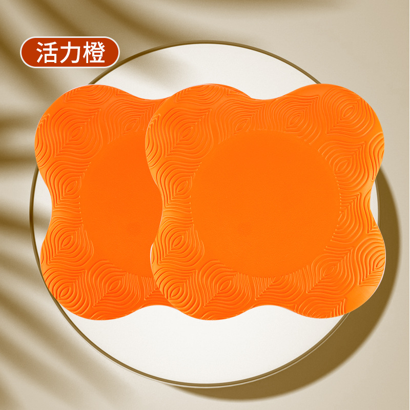 요가 무릎 매트 오렌지 페어