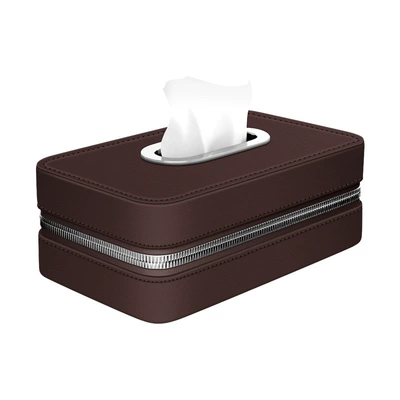 Cross-Border New Style Chair Back Car tissue box/set - mocha-brown