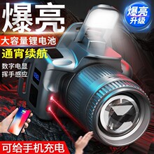 新款强光照相机头灯感应灯家用户外远射照明头戴灯夜间钓鱼夜钓灯