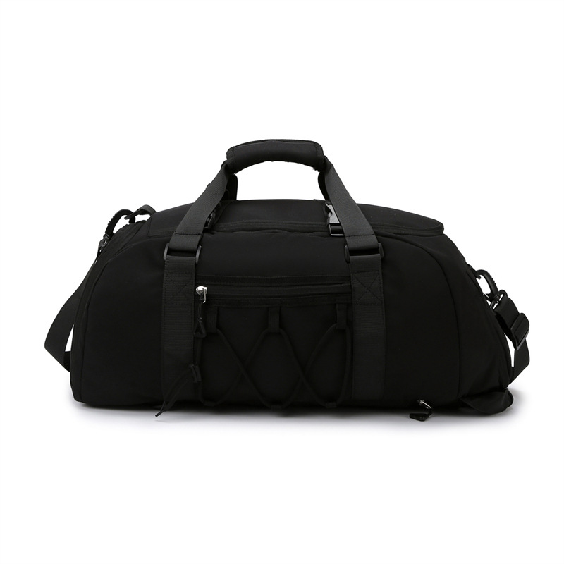 Bolso de fitness deportivo de ocio de moda Bolso bandolera de viaje corto de gran capacidad Separación de seco y húmedo Bolso de equipaje de doble respaldo de tres fines