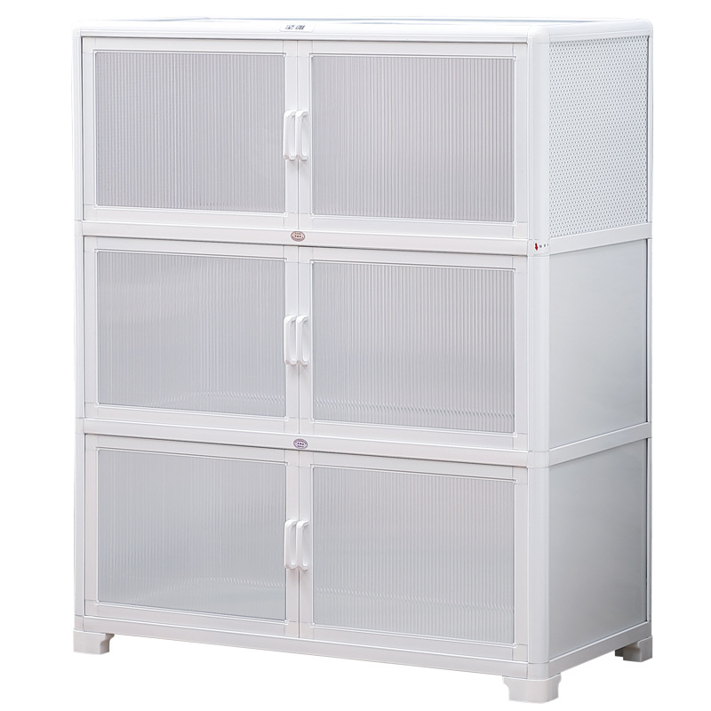 Estante de cocina armario de piso multicapa armario multifuncional para el hogar armario de platos armario de almacenamiento de platos armario de aleación de aluminio