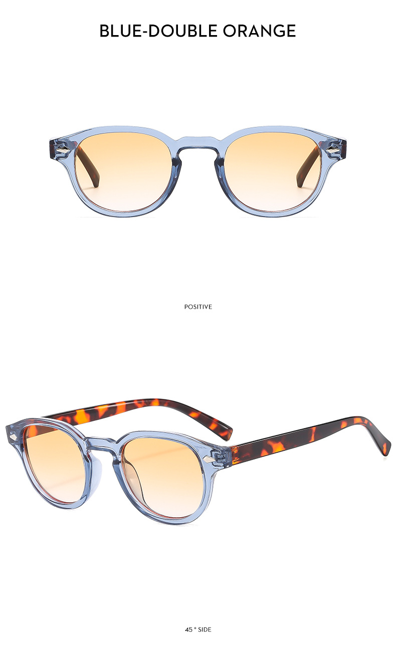 24g Weight Full Frame Glasses Structure Sunglasses Classification Ac, UV400 Protection Lens Material Round Frame Glasses Style Outdoor, Travel Occasion Solid Color Pattern Men's Gender IG Style, Streetwear Style Grey, Black Color IG Style Streetwear Solid Color Ac UV400 Protection Round Frame Full Frame Men's Sunglasses 27
