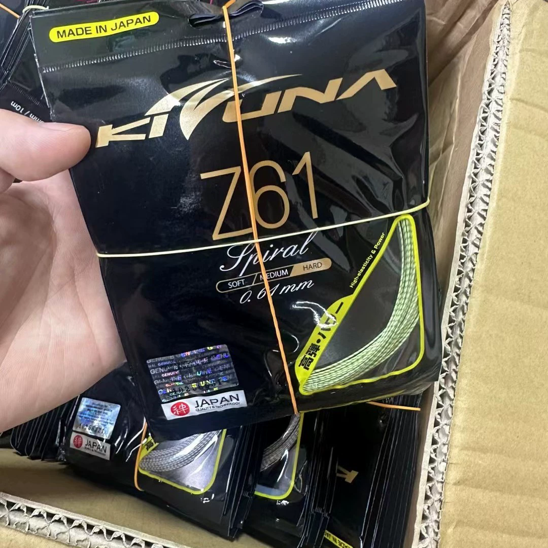 ✅ KIZUNA KZ58 тонкая линия Z61 прочная Z66 струна для бадминтонной ракетки, сделано в Японии, с высоким отскоком