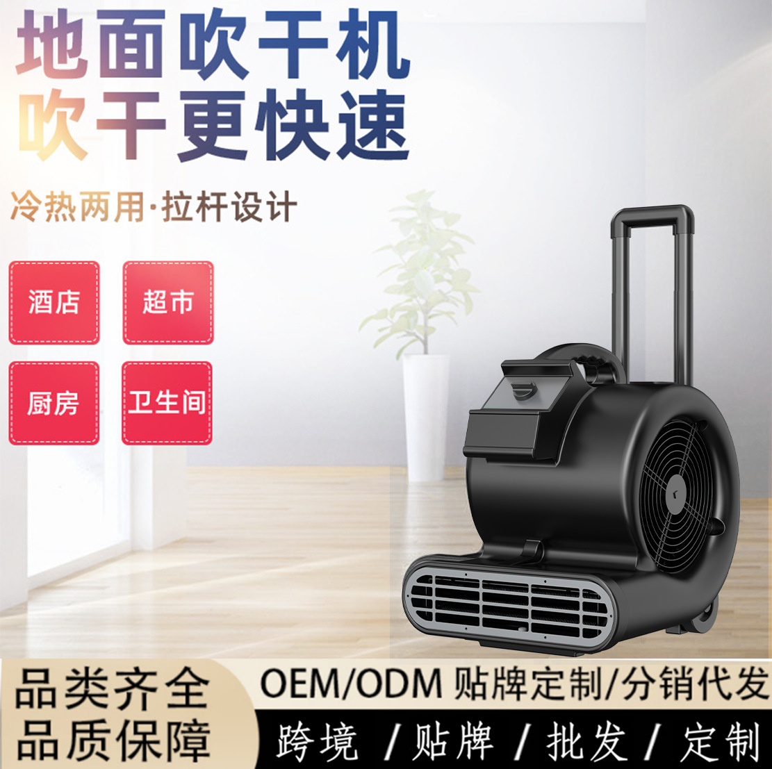 源头厂家地面地毯强力吹地机通气排风家用大风量吹干机