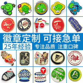金属徽章胸章定 做卡通动漫仿珐琅胸针纪念校徽班徽企业徽章定 制