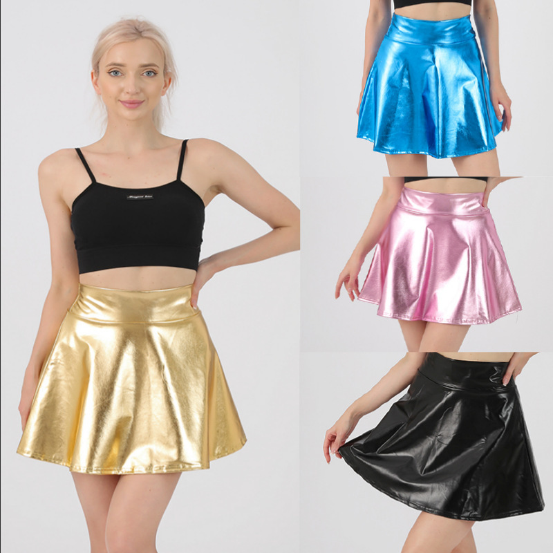 Europe and the United States cross-border nightclub stage solid color performance clothing fashion umbrella skirt women's skirt three-dimensional temperament factory direct sales
