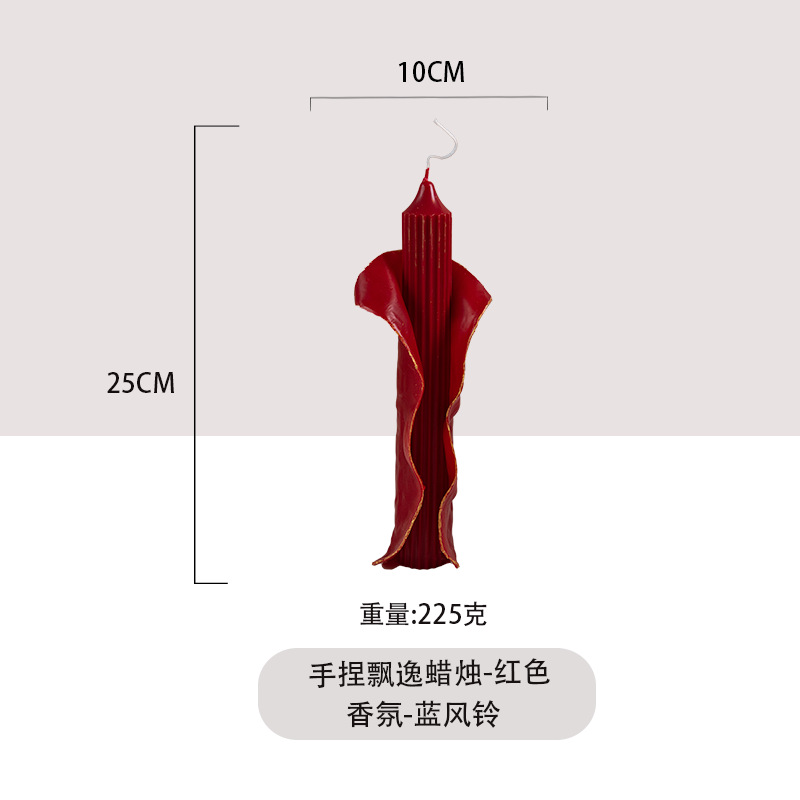 Francés retro mano elegante modelado banana cerilla de vela nicho no fumador cena de luces de vela de alta calidad decoración para el hogar