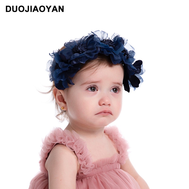 240g Weight Hair Band Hair Accessories Type No Quantity Holiday, Daily Occasion Cloth Material Flower Pattern All Seasons Season Kid'S Gender Cute Style Cute Kid'S Flower Cloth Hair Band 1
