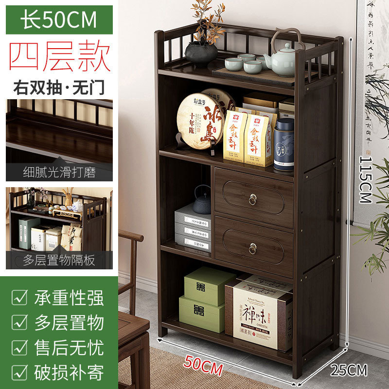 茶水柜家用茶柜置物架茶叶架子茶室茶桌边柜茶壶茶具收纳架展示柜|undefined