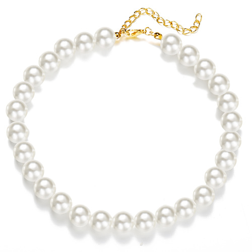 Kang Zhishang Western and Eastern Freshwater Pearl Necklace for Women, Instagram Style Simple and Fresh Pearl Choker Bone Chain