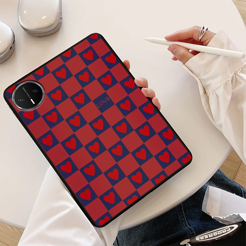 Suitable for Huawei Matepadpro Tablet Protective Case Mini Heart Air Plaid Padpro11 Fresh Flower Se