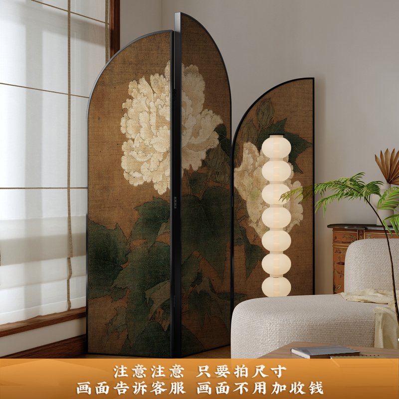 预售#铝合金金属 法式北欧轻奢屏风隔断KTV会所客厅酒店入户门装|undefined