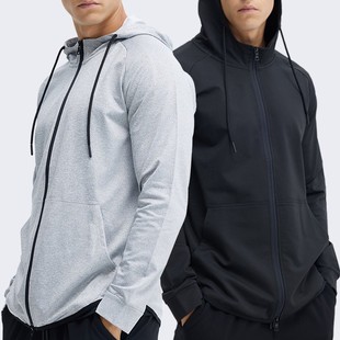 Fitness Jacket Spring and Autumn Outdoor Men's Running Aerobic Sports Jacket Hooded Cardigan Quick-Drying Jogging Suit Sweatshirt