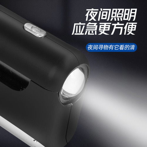 Temporary parking plate car safety hammer striker window breaker emergency flashlight lighting car moving number plate
