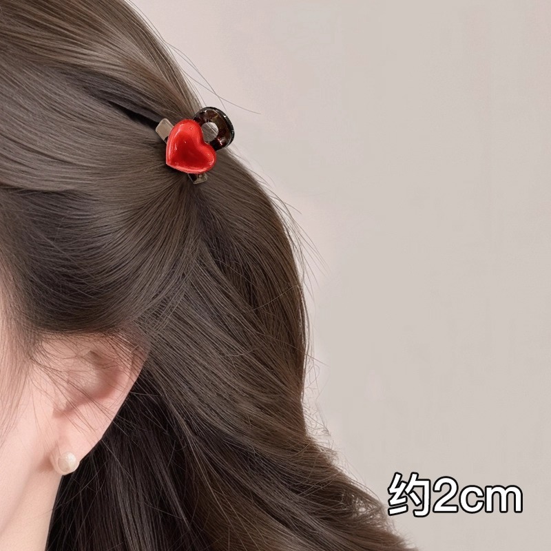 琥珀色樱桃侧边小抓夹女2025新款发夹公主头刘海夹碎发夹子鲨鱼夹|undefined