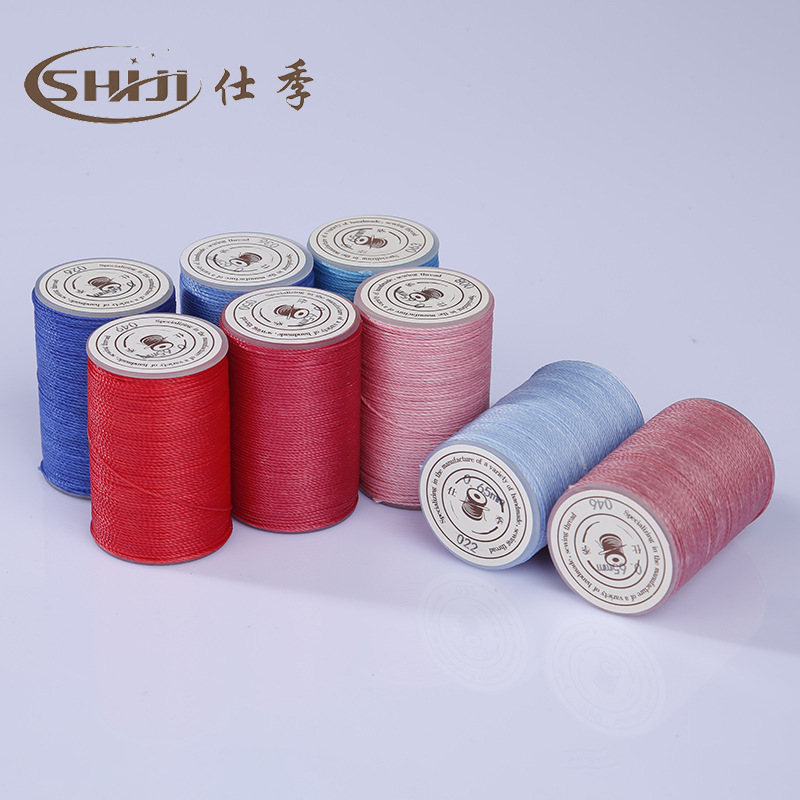 厂家批发0.45mm 80米蜡绳蜡线涤纶缝纫圆蜡线手工皮具高强线手缝2
