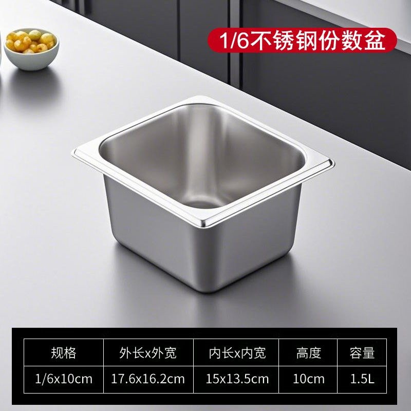 Contenedor Gastronómico con Tapa, Acero Inoxidable 201, Rectangular, para Carros de Comida Rápida