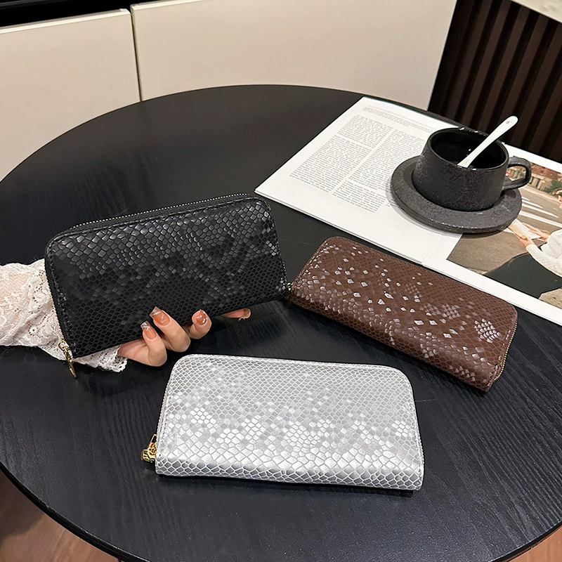 Длинный кошелек на молнии, облицовка емкий маленький клатч