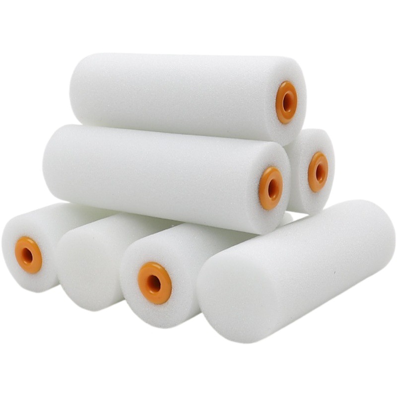 Esponja cepillo de rodillo cepillado pintura a base de agua pintura de látex cepillo de rodillo de pintura en relieve pequeño pulgar cepillo sin costuras