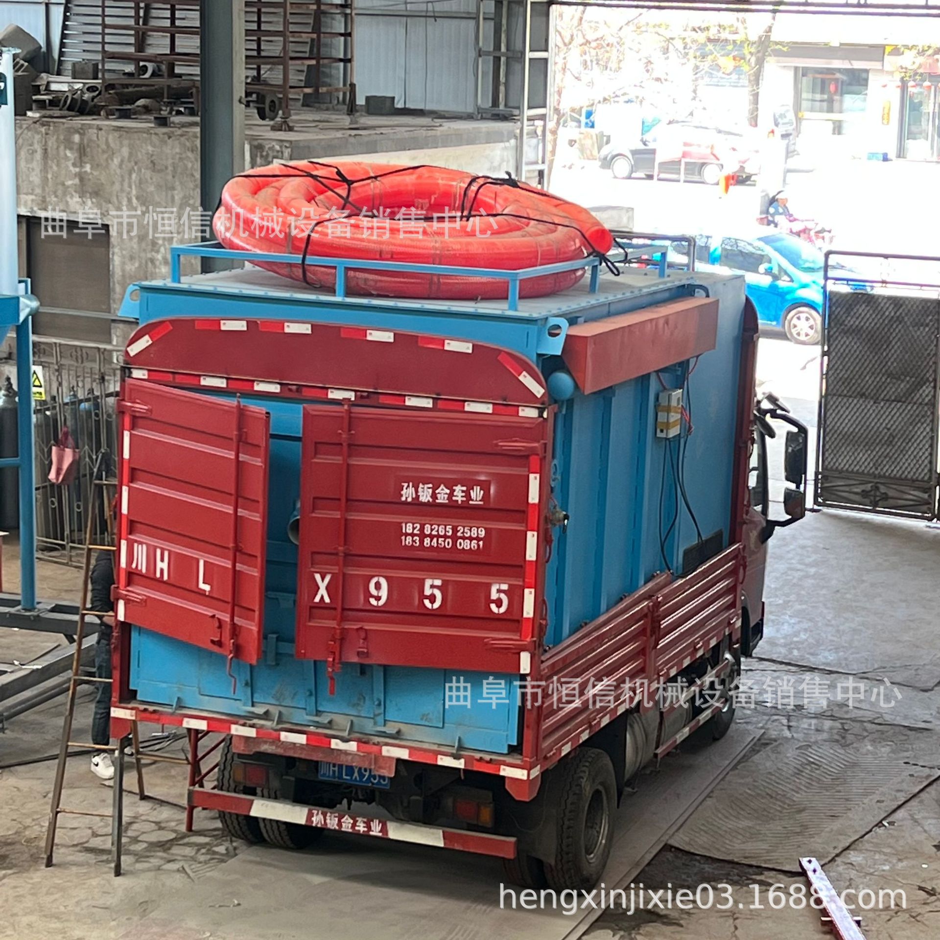 100米热电厂烟道检修移动吸灰车zcjb 粉煤灰存储吸灰车 恒信直供