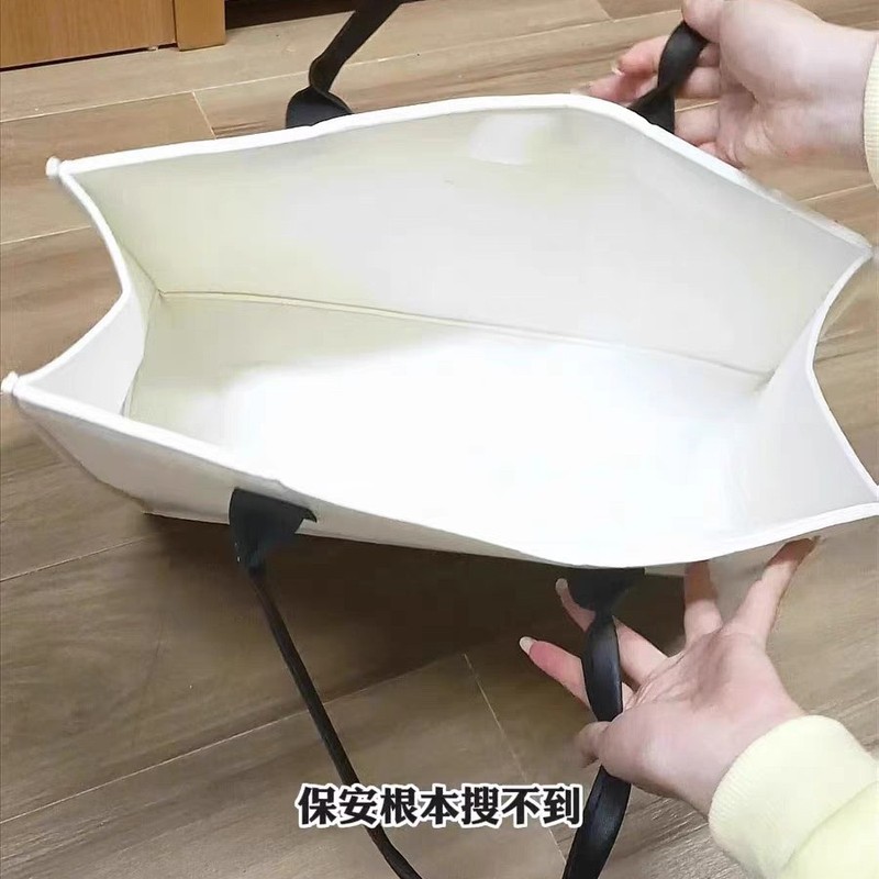 コンサート隠しスタンド ライトサイン トートバッグ 隠しポケット付き バッグサポート 大容量フェルトハンドバッグ|undefined