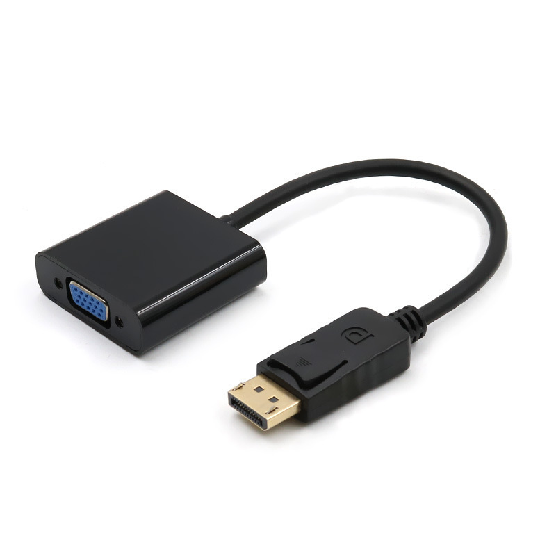 Gran DP a VGA HD cable adaptador DisplayPort rayo cobre completo chip 1080p convertidor de vídeo