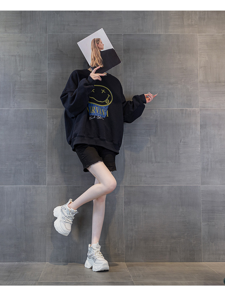 Giày sneaker nữ đế dày tăng chiều cao 9cm phong cách hot trend 2026 — Lớp lót đơn màu tím M2695, M2695- 1m màu cộng với nhung, Lớp lót đơn màu M 2695m, M2695-1 nâu cộng với nhung chi tiết 24