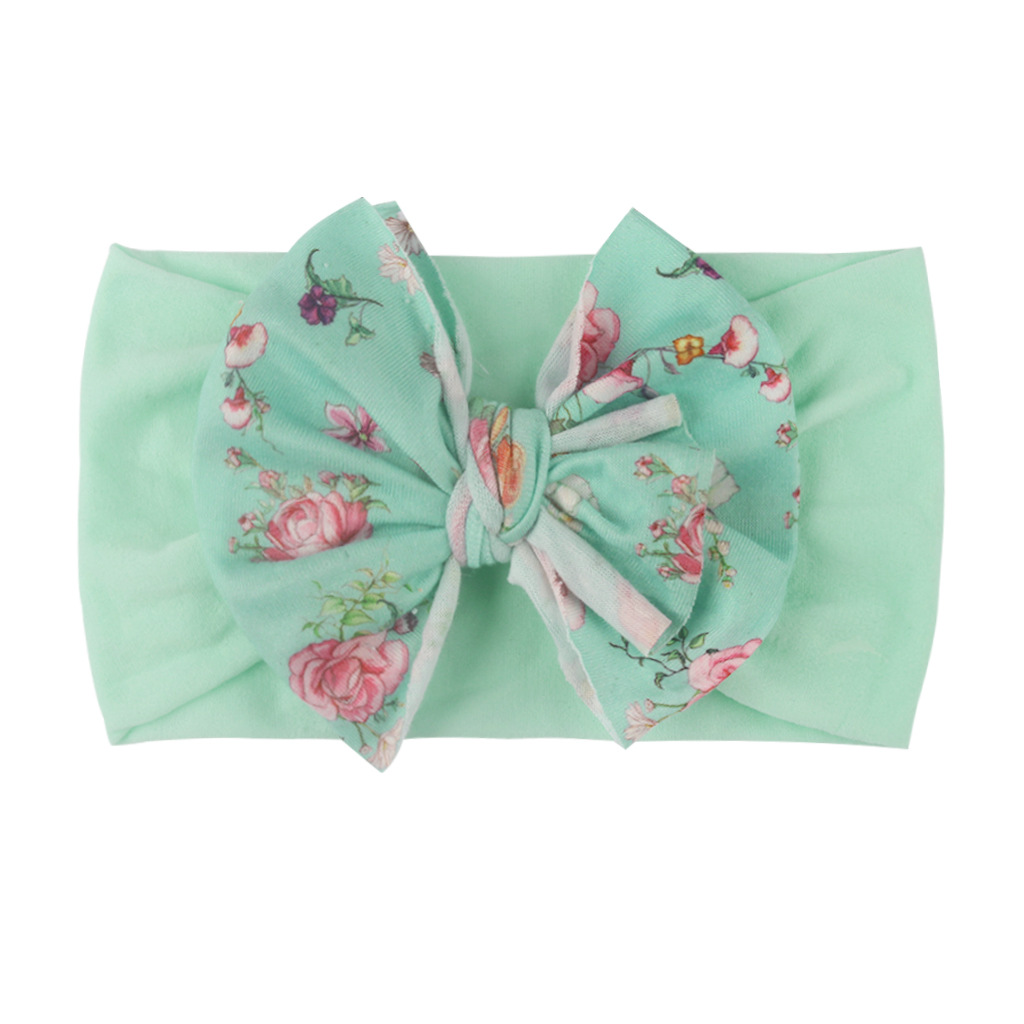 Fashion Flower Bow Knot Nylon Floral Hair Band display picture 5