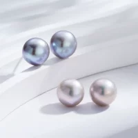 Серьги из серебра 925 пробы 5А с натуральными хлебными бусинами, простые, изысканные и универсальные, доступные для повседневного использования роскошные женские серьги, элегантные для рабочей одежды
