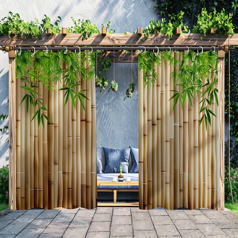 Yiwu Jit Delivery Outdoor Curtain Bamboo Pole Leaf Backdrop Temu Hot Item Shein Amazon Etsy Amazon