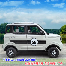 厂家供应可配太阳能板客运家用代步四轮全封闭微型汽车成人电动车
