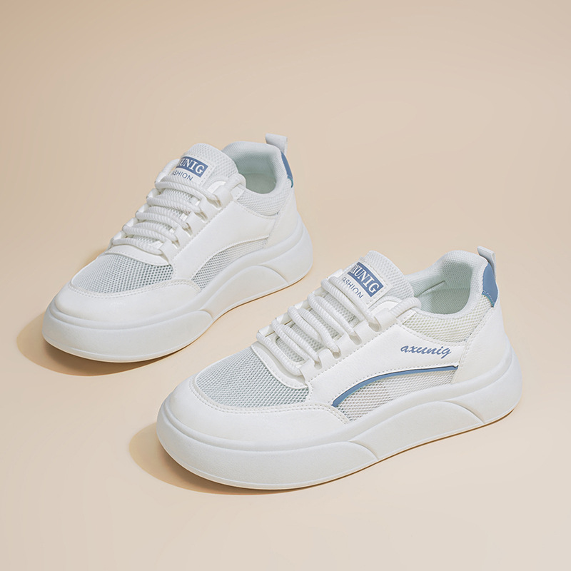 Zapatos de mujer de verano nuevos zapatos de red hueca transpirables estudiante estilo coreano zapatos deportivos de plataforma de todo fósforo zapatos casuales mujeres