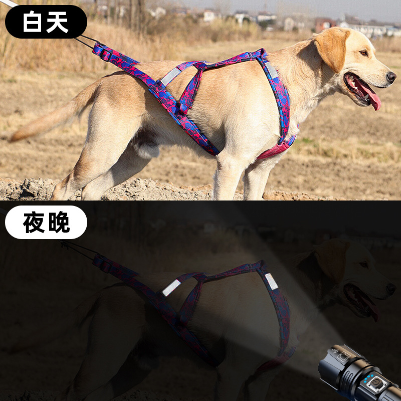 2025, el popular arnés de trineo para perros de Amazon, cuerda de tracción para arnés de coche de snowboard de Husky Alaska