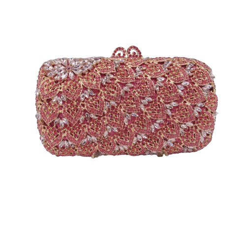 Bolsa de cena de metal hueco transfronterizo con diamantes, vestido de fiesta de damas, bolsa de mano de diamantes, embrague de piedra