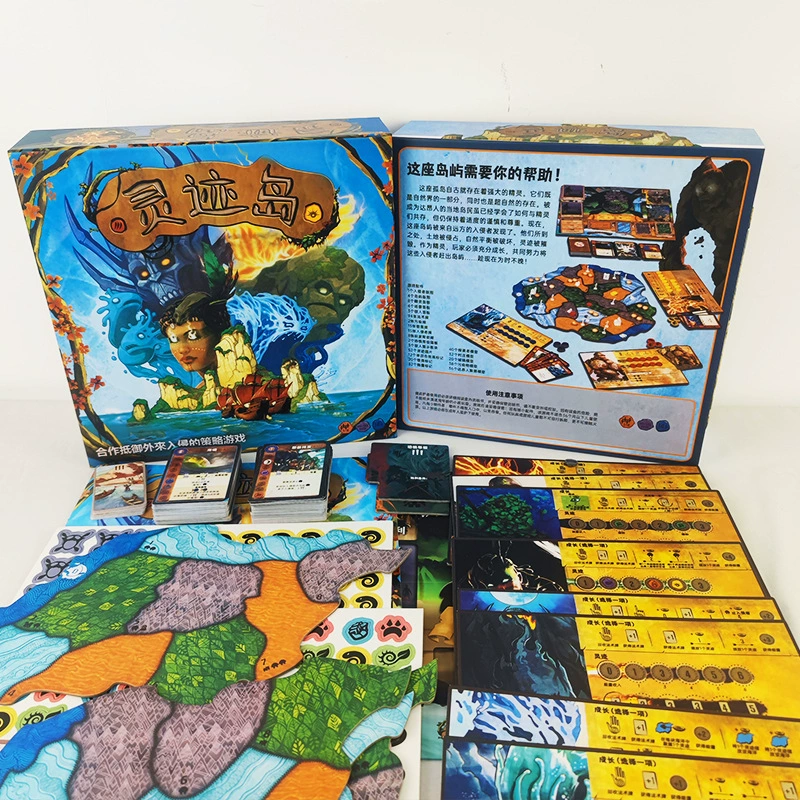Игра на доске Miracle Island для 1–4 игроков с карточной механикой, кооперативная стратегия, подробное противостояние, многопользовательская party-игра, классическая настольная игра