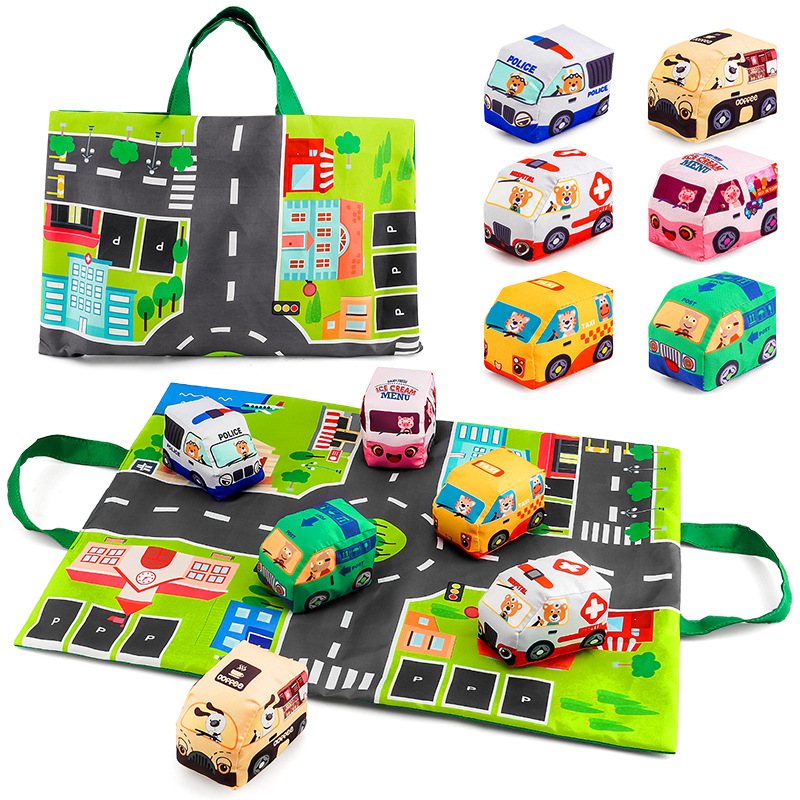 Juguetes para niños con bolsas de mano transfronterizas TK almohadilla de juego se puede combinar con bolsas de automóviles estacionamiento