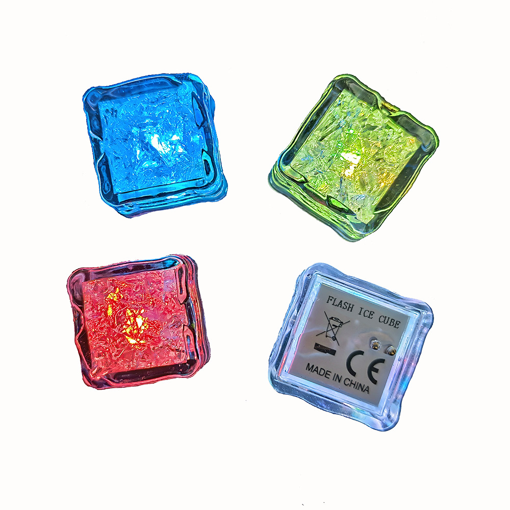 Cubitos de hielo emisores de luz, partículas de hielo emisores de luz, cubos de hielo Flash, cubos de hielo LED, siete colores