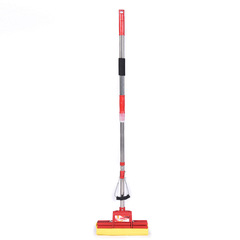Gel Cotton Mop 27/38 Large Household Gel Cotton Mop Head Roller Stainless Steel Telescopic Rod Water Absorption Floor Mop Set 