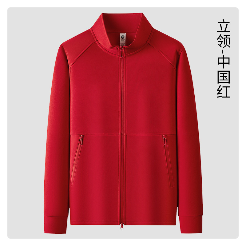 秋季工作服工装开衫外套跨境户外男士运动衫立领薄款拉链卫衣定制|undefined
