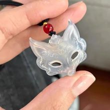 新款狐狸面具项链国风美学狐狸吊坠守护灵男女编织情侣闺蜜礼物