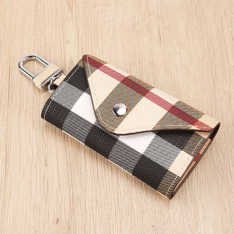 男性女性のキーバッグの格子縞ロックバッグが国境を越えたアマゾンの起爆ロックバッグの震え音代発斜紋キーバッグ6105