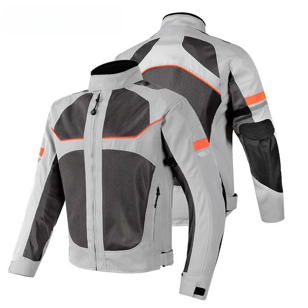 Motorcycle Riding Suit Summer Anti-fall Suit for Men and Women Reflective Mesh Breathable Bike Suit Four Seasons Jacket Racing Suit