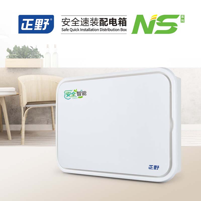 【正野】NS半塑/全塑全白E-210家用弱电箱漏电保护暗装布线电箱