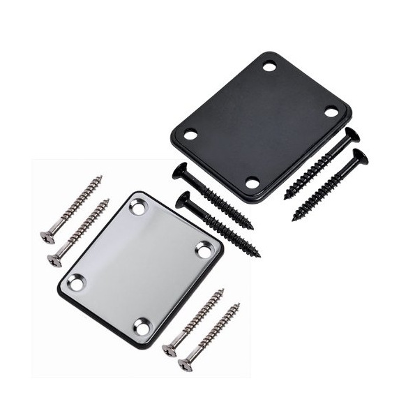Electric guitar reinforcement plate ST electric guitar reinforcement plate connection plate square neck body connection steel plate silver black