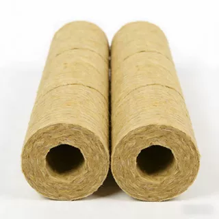 定制岩棉保温管阻燃隔热防火岩棉管壳蒸汽管道复合铝箔岩棉管壳