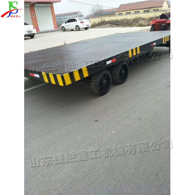物流站货物运输半挂车 工厂用平板拖车 机场火车站行李平板车