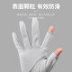 Summer gloves women's thin sunscreen UV dew two-finger non-slip riding driver driving breathable outdoor sunshade