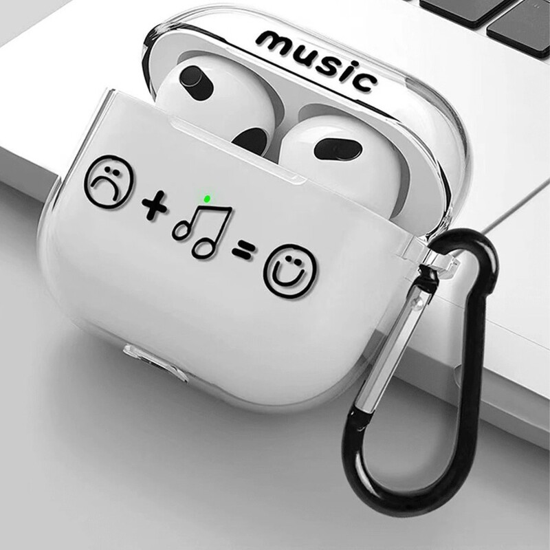 Apple Earphone Protective Case Suitable for Airpods4 Protective Case Transparent Airpodspro2 Protective Case Note Apple Earphone Protective Case Suitable for Airpods4 Protective Case Transparent Airpodspro2 Protective Case Note