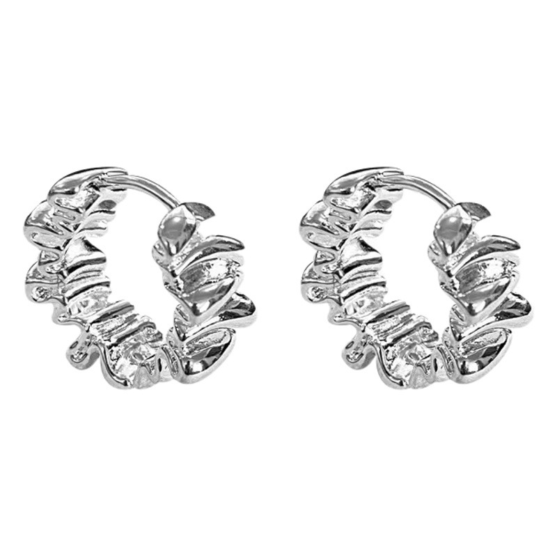 2023 cross-border European and American women's hot selling French retro all-match irregular earrings high-grade temperament earrings wholesale