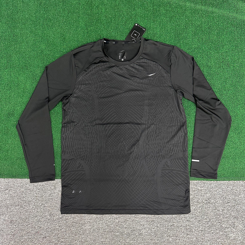 Wholesale Sports Tights Long-Sleeved Men's T-Shirts High-Elastic Running Training Tops Basketball Track and Field Quick-Drying Sweat-Absorbent Training Wholesale Sports Tights Long-Sleeved Men's T-Shirts High-Elastic Running Training Tops Basketball Track and Field Quick-Drying Sweat-Absorbent Training